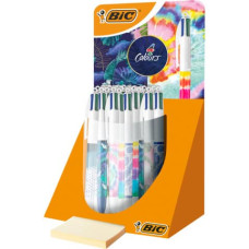 ESPOSITORE 30 PENNE A SFERA A SCATTO BIC 4 COLOURS FANTASIE ASSORTITE