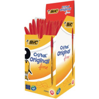 Penna a sfera BIC cristal fine 0,8 mm rosso