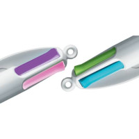 Penne a sfera a scatto BIC 4 colours fun m 1 mm