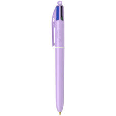 PENNA A SFERA A SCATTO BIC 4 COLOURS PASTEL VIOLA
