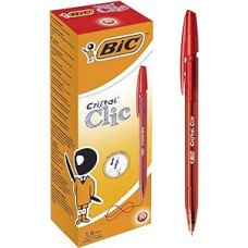 BIC CRISTAL CLIC PENNA A SFERA ROSSO
