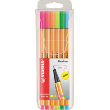 STABILO POINT 88 FINELINER ASTUCCIO 6 COLORI NEON