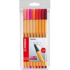 STABILO POINT 88 FINELINER ASTUCCIO 8 COLORI CALDI ASSORTITI