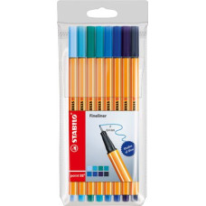 STABILO POINT 88 FINELINER ASTUCCIO 8 COLORI FREDDI ASSORTITI