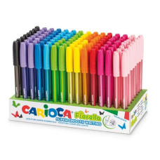 ESPOSITORE CARIOCA FIORELLA 120 PENNE COLORATE 1 MM