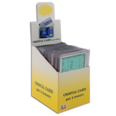  ESPOSITORE CRISTAL CARD PER 2 TESSERE