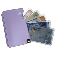  POKERCARD PORTATESSERE PASTELLO 5 SCOMPARTI