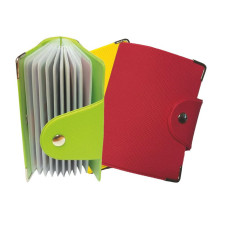  PORTATESSERE TWENTY CARDS COLOR IN PVC A 20 SCOMPARTI CON BOTTON