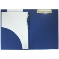 Cartella portablocco con molla blu