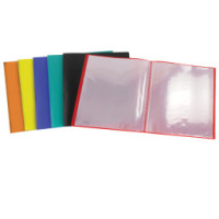 PORTALISTINO MORBIDO CON 50 BUSTE A4 COLORI ASSORTITI