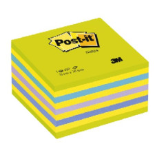 3M 2028NB POST-IT CUBO VERDE NEON - 5 COLORI ASSORTITI