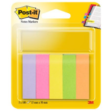 3M-670-5 POST-IT SEGNAPAGINA IN CARTA BL.500 INDEX 5 COLORI