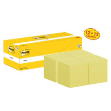 FOGLIETTI POST-IT CANARY YELLOW PROMO PACK CONF. 12   12 BLOCCHETTI 76X76 MM