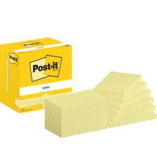 FOGLIETTI RIPOSIZIONABILI GIALLO CANARY POST-IT 76X127 MM 12 BLOCCHETTI DA 100 FF