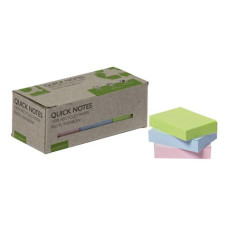 FOGLIETTI RIPOSIZIONABILI RICICLATI 38X51 MM ASSORTITI PASTELLO -