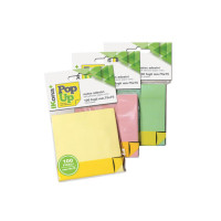 Popup notes adesivi 75 fogli colori assortiti blister