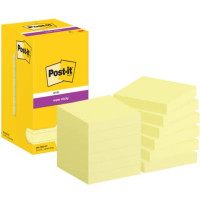 Post-it® super sticky notes giallo canary 76x76 mm - 12 blocchetti da 90 fogli
