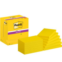 Post-it® super sticky notes giallo oro 76x127 mm 12 blocchetti da 90 fogli