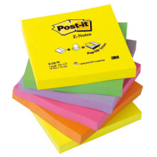 R330NR POST-IT Z-NOTES FISARMONICA 76X76 NEON COLORI ASSORTITI CONF.6 BLOCCHETTI