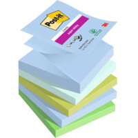 Post-it® super sticky z-notes fisarmonica oasis conf. 5 blocchetti 90 ff 76x76 mm
