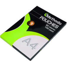 METHODO POUCHES PER PLASTIFICARE A CALDO 80 MICRON A4