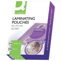 Pouches per plastificatrici 2x125 µm lucida 65x95 mm