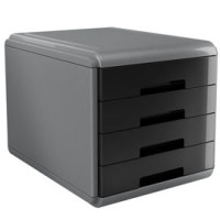 Arda cassettiera 4 cassetti mydesk nero
