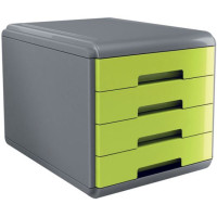 Arda cassettiera 4 cassetti mydesk verde
