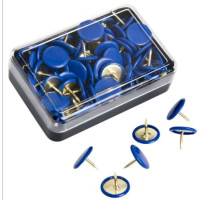 Scatola 50 puntine col.assortite