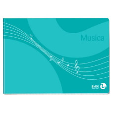 ALBUM MUSICA PENTAGRAMMATO BM FORMATO 17X24 CM - 32 FOGLI
