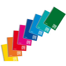 ONE COLOR QUADERNO SPIRALE A5 CON FORI 15X21 A RICHE -1R-