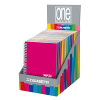 Onecolor quaderno ppl a spirale a6 1r colori assortiti