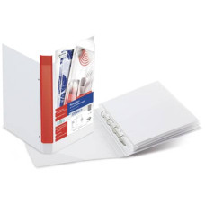 RACCOGLITORE STELVIO 4 ANELLI A D 25 MM - 30X42 CM A3 DORSO 4 CM -BIANCO