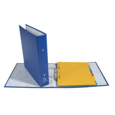 EXACOMPTA CARTELLA A 2 ANELLI D.25 FORMATO A5 COLORI ASSORTITI