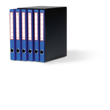 GRUPPO DI SEI CARTELLE AD ANELLI EURO-CART - FORMATO 26X34 COLORE BLU