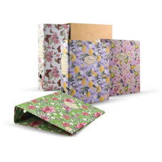 REGISTRATORE A 2 ANELLI CON CUSTODIA PIGNA NATURE FLOWERS CON DORSO DA 8 CM