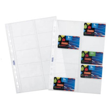 BUSTE A FORATURA UNIVERSALE FAVORIT PORTA CARDS LISCIA SUPERIOR 8,5X5,4 CM (X10 TASCHE) CONF. 10 PZ