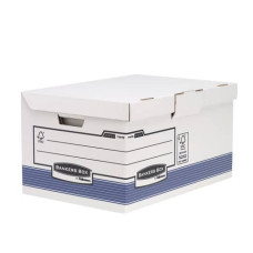 SCATOLA ARCHIVIO FELLOWES BOX SYSTEM MAXI 29,3X54,5X37,8 CM BLU/BIANCO