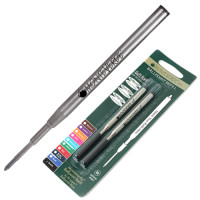 Monteverde refill per penna a sfera, punta media 0,7 mm compatibile montblanc conf. 2 pz blu