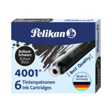 PELIKAN 4001 TP/6 CARTUCCE PER PENNA STILOGRAFICA NERO