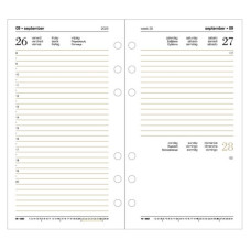 RICAMBIO AGENDA 2026 GIORNALIERO PER ORGANIZER 6 FORI – 7,8×12,3 CM  – CON PLANNER – CANGINI
