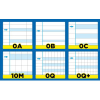 Blasetti digrafia ricambio quaderno ad anelli quadretto -q- con margine a4 100 gr