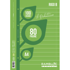 RAMBLOC RICAMBIO DIDATTICO -B- CF.40FG - A4 - 100GR. RAMBLOC RICAMBIO DIDATTICO -B- CF.40FG - A4 - 100GR.