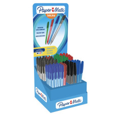 ESPOSITORE 300 PENNE A SFERA PAPER MATE INKJOY 100 - CAPPUCCIO E SCATTO 4 COLORI