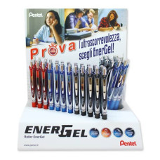 PENTEL ENERGEL XM 0,7 DISPLAY 48 PENNE COLORI ASSORTITI