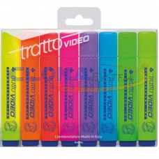 TRATTO VIDEO EMOTION AST.8 PZ 8 COLORI SEGNALIBRI