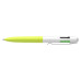 SCHNEIDER TAKE 4 PENNA 4 COLORI A SCATTO GIALLO SCHNEIDER TAKE 4 PENNA 4 COLORI A SCATTO GIALLO