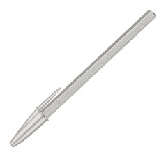 BIC CRISTAL GLACé PUNTA PENNA A SFERA FUSTO ARGENTO PUNTA MEDIA BLU