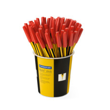 PENNA A SFERA STAEDTLER NORIS STICK PUNTA M 1 MM - IN BARATTOLO DA 50 PENNE ROSSO