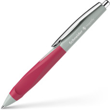 SCHNEIDER HAPTIFY PENNA A SFERA FUSTO ROSSO BIANCO PUNTA MEDIA INCHIOSTRO BLU